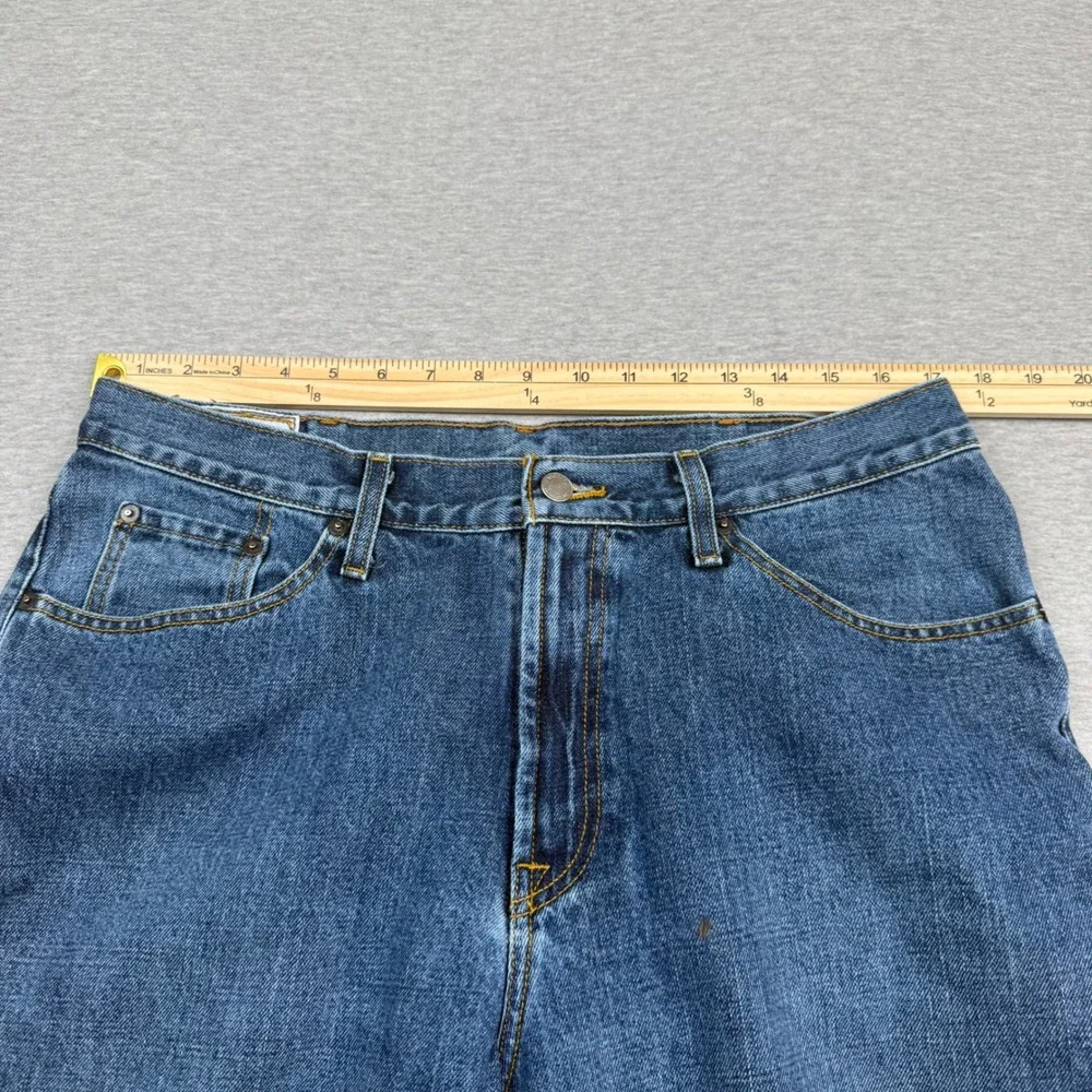 Stetson 1520 Standard Straight Leg Mens Blue Denim Jeans 36x32 (Fits 34x30)